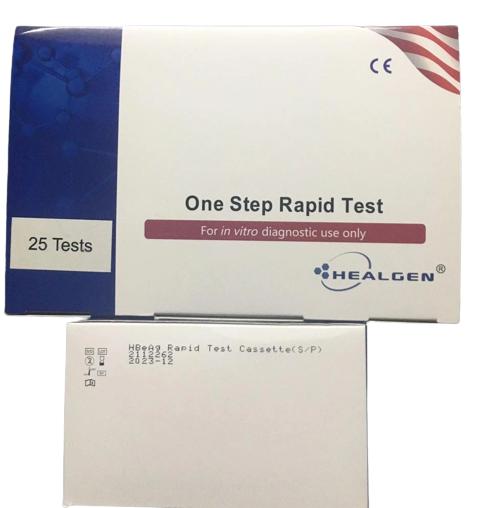 Test chẩn đoán viêm gan B HBeAg Rapid Test Cassette Healgen (h/25test)