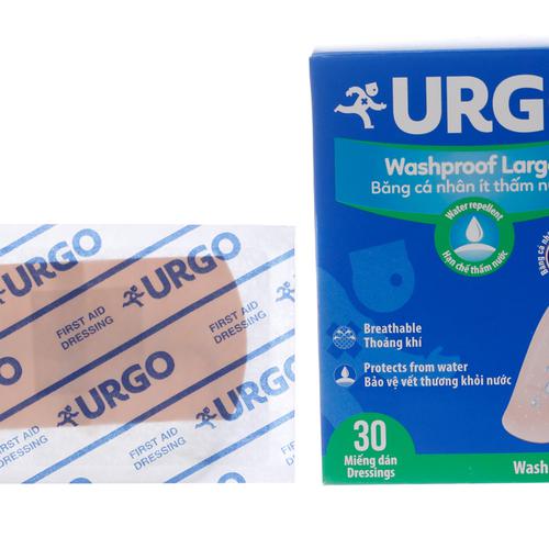 Băng Cá Nhân Ít Thấm Nước Urgo Washproof Lagre (H/30m)