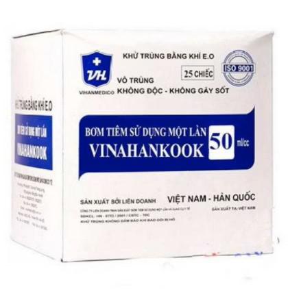 Bơm Tiêm Cho Ăn 50cc Vinahankook (Hộp/25c)