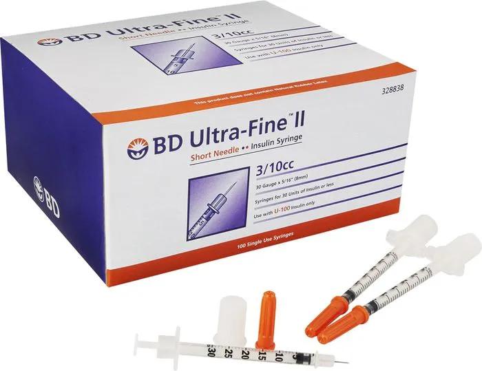 Bơm Tiêm Insulin BD Ultra-Fine II 0.3 ml (Hộp/100c)