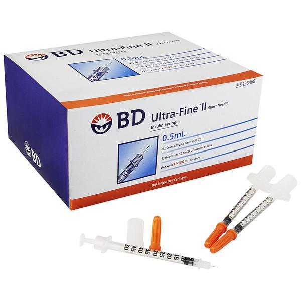 Bơm Tiêm Insulin BD Ultra-Fine II 0.5ml (Hộp/100c)