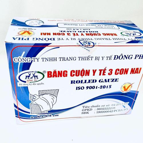 Băng gạc cuộn Đông Pha 0.085 x 1.8m (hộp)