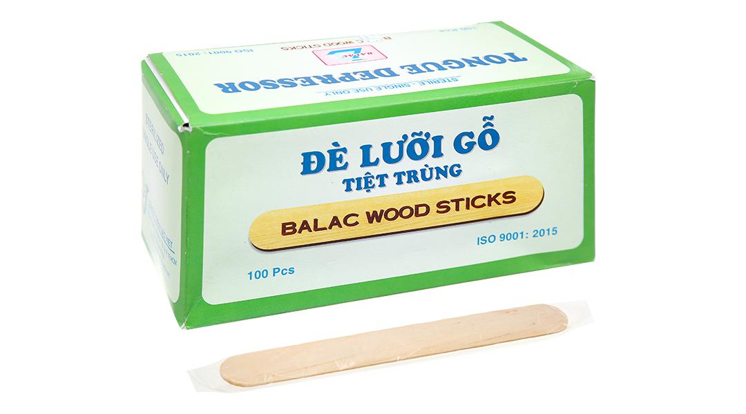 Que đè lưỡi gỗ tiệt trùng Bá Lạc (h/100que)