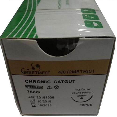 Chỉ phẫu thuật tự tiêu Chromic Catgut số 3/0 Greetmed (hộp)