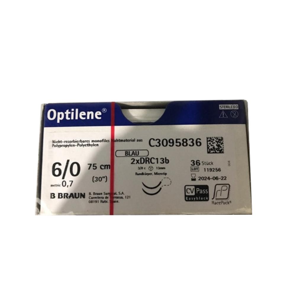 Chỉ phẫu thuật premillene - Optilene 6/0 - 75CM 2XDR10 (tép)