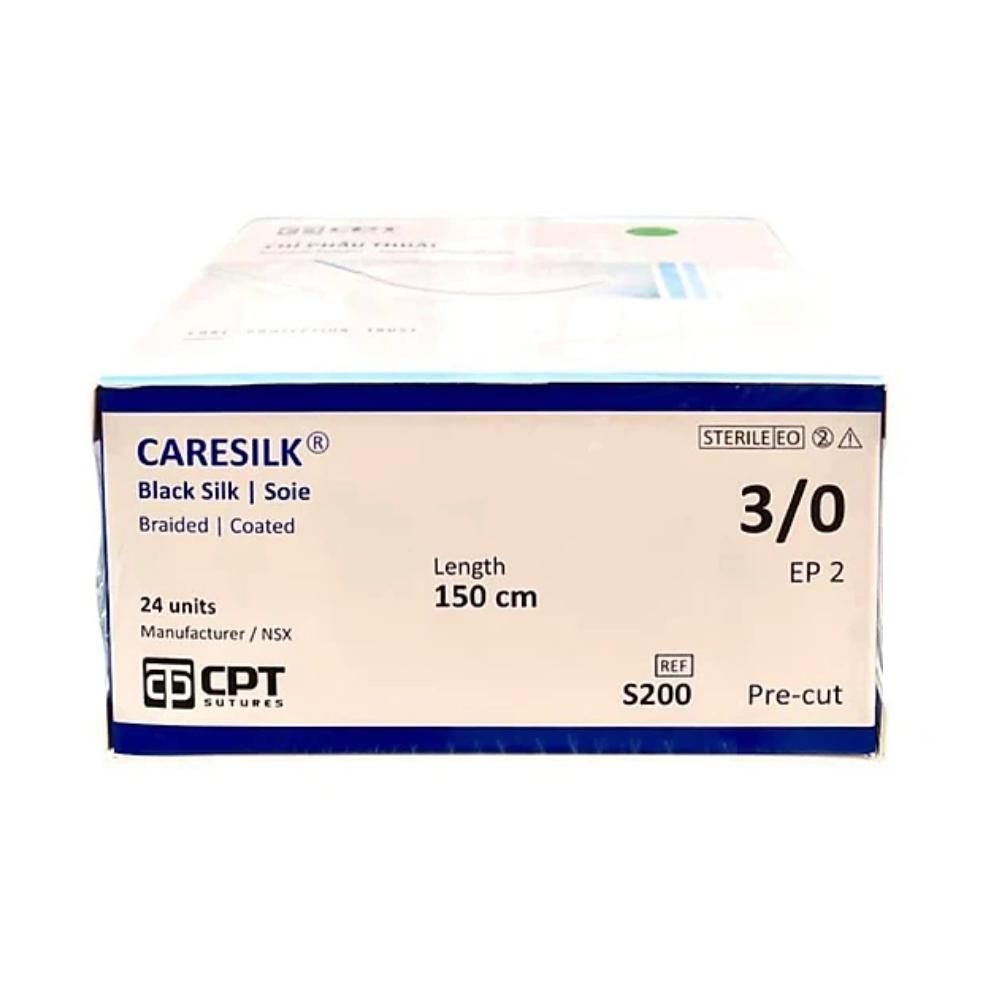 Chỉ phẫu thuật Caresilk Silk 3/0 (S200) không kim (tép)