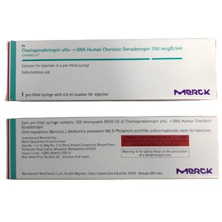 Ovitrelle 250 mcg/0.5ml (Choriogonadotropin alfa) Merck (H/1 ống) Ý