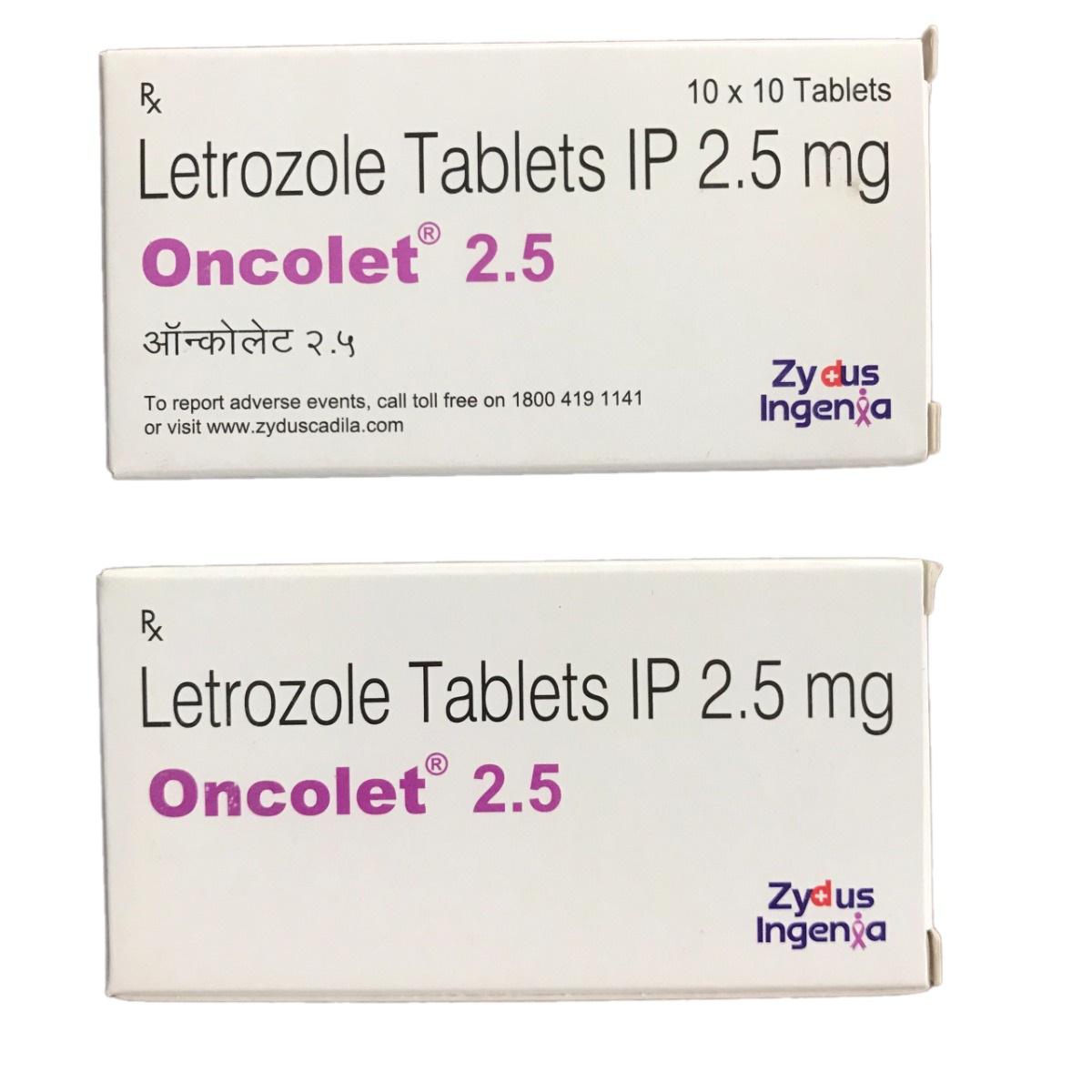 Oncolet 2.5mg (Letrozole) Zydus Ingenia IP (H/100v)