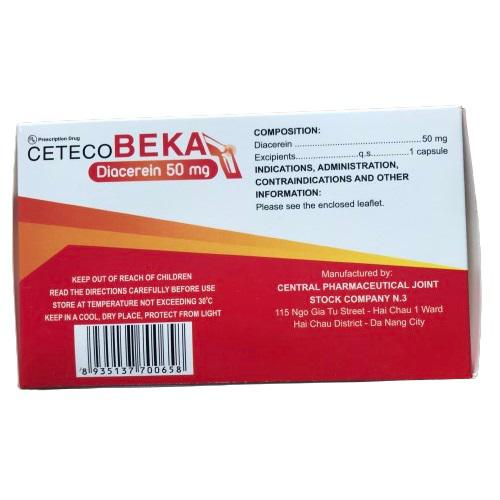 CetecoBeka 50mg (Diacerein) TW3 (H/100v)