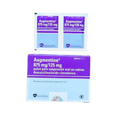 Augmentin 875/125 (Amoxicilline, Clavulanic acid) GSK (H/30 gói) TBN