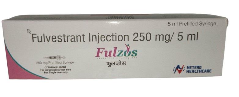 Fulzos 250 mg/5ml (Fulvestrant) Hetero (H/1 Ống) IP