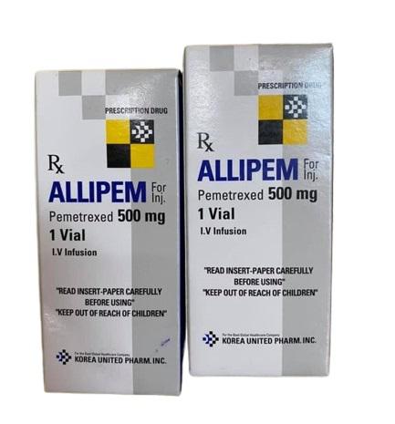 Allipem 500mg (Pemetrexed) Korea United Pharm (H/1 Ống)