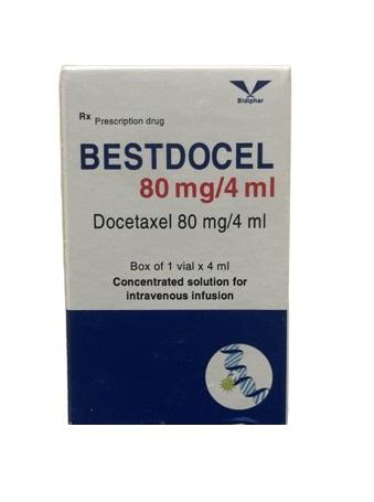 Bestdocel 80mg/4ml (Docetaxel) Bidiphar (H/1 Lọ)