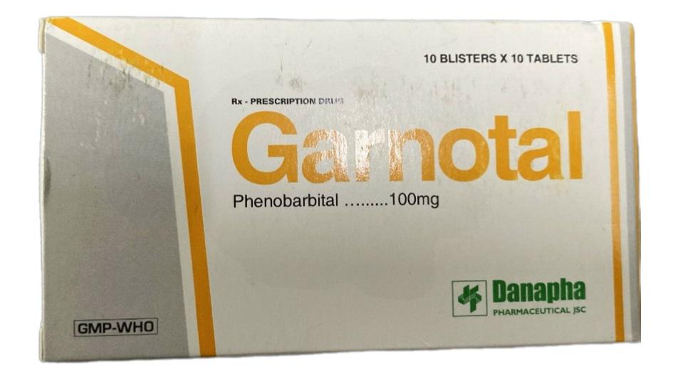 Garnotal 100mg (Phenobarbital) Danapha (H/100 Viên)