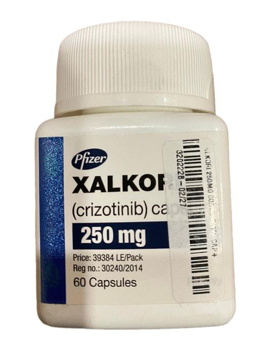 Xalkori 250mg (Crizotinib capsules) Pfizer (H/60 V) Ai Cập