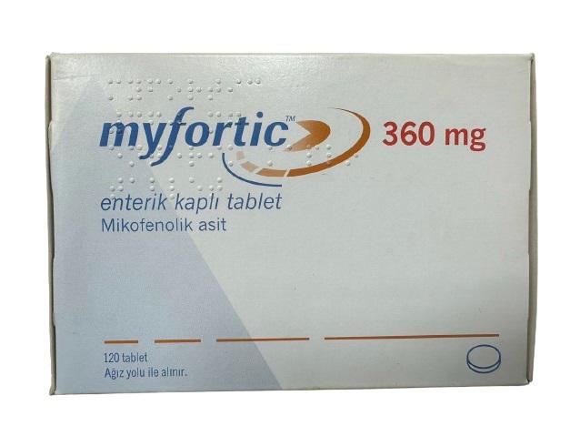 Myfortic 360mg (Acid mycophenolic) Novartis (H120 V) TNK