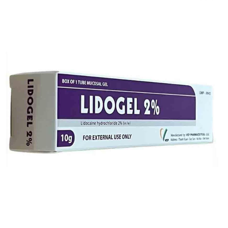 Lidogel 2% (Lidocain) VCP (Tuýp/10g)
