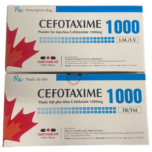 Cefotaxime 1000 Tenamyd (H/10lọ)