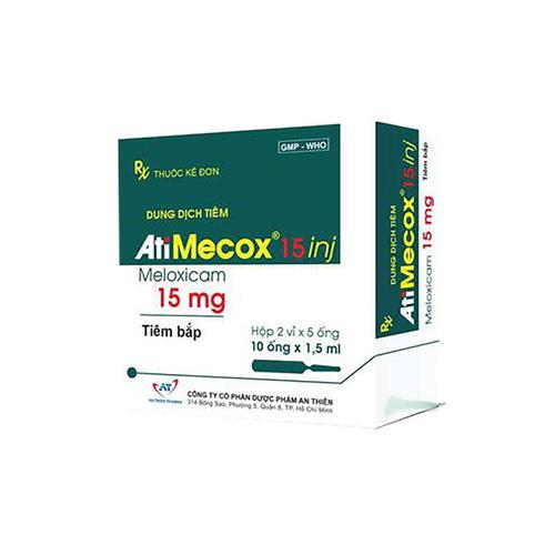 Atimecox inj (Meloxicam) 15mg/1.5ml An Thiên (Hộp/10 ống)