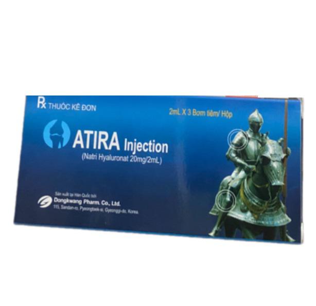 ATIRA Inj (Natri Hyaluronat) 20mg/2mL Dongkwang (Hộp/3 bơm tiêm)