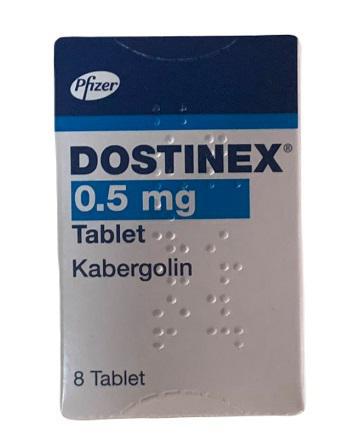 Dostinex 0.5 mg (Cabergoline) Pfizer Turkey (H/8V) 