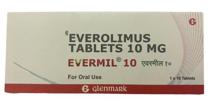 Evermil 10 (Everolimus 10mg) Glenmark (H/10 viên) Ấn Độ