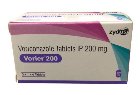 Vorier 200mg (Voriconazole tablets) Zydus IP (H/12V)