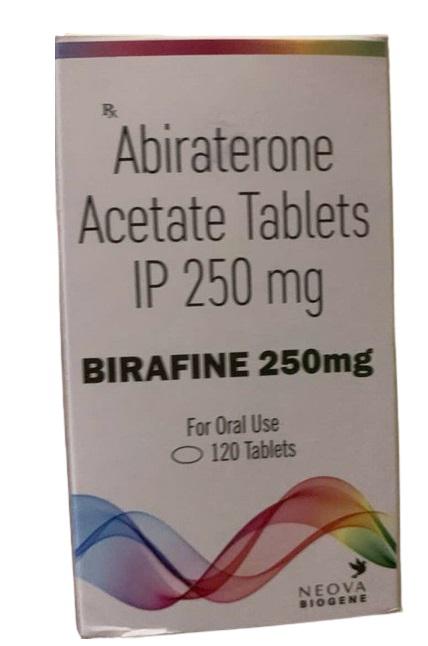 Birafine 250mg (Abiraterone acetate)  Neova Biogene IP (H/Lo/120V)