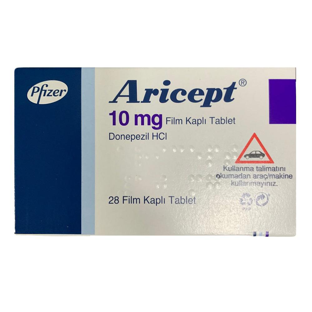 Aricept 10mg (Donepezil)  Pfizer Turkey (H/28V)