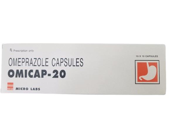 Omicap - 20 (Omeprazol) Micro Labs Ấn Độ (H/100v) 