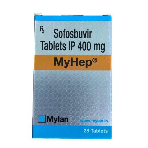 Myhep 400mg (Sofosbuvir) Mylan IP (H/28V)