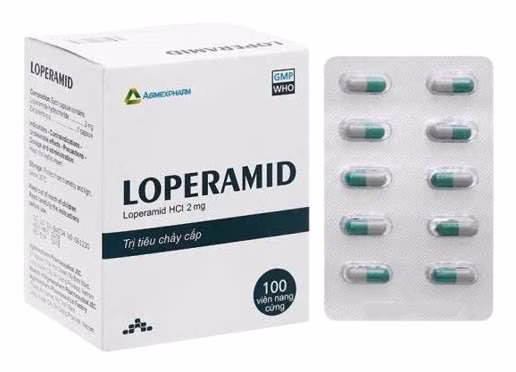 Loperamid 2mg Agimexpharm (H/100v)-Viên Nang