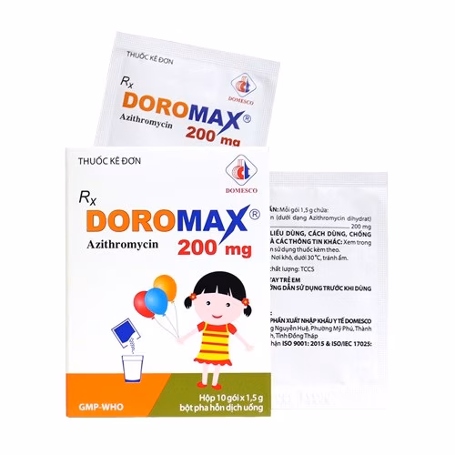Doromax 200mg (Azithromycin) Domesco (H/10 gói)