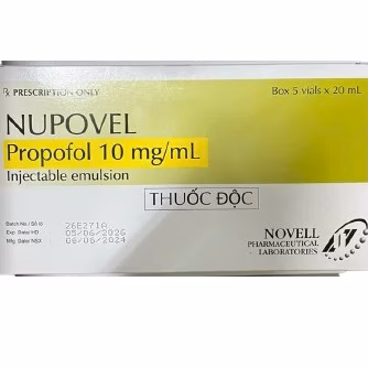 Nupovel 10mg/ml ( Propofol ) Novell (H/5 Lọ x 20ml)