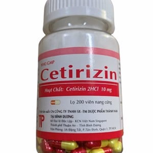 Cetirizin 10mg Thành Nam (C/200v)