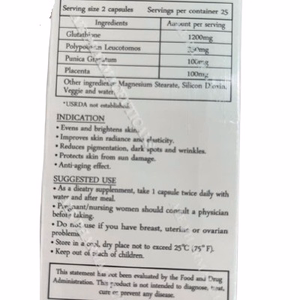 Triple White 1200mg (Glutathione) AIE Pharmaceuticals (H/50v)