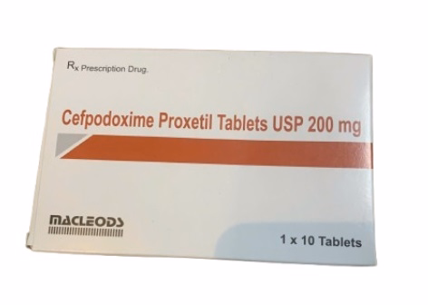 Cefpodoxime Proxetil Tablets USP 200mg Macleods (H/10v)