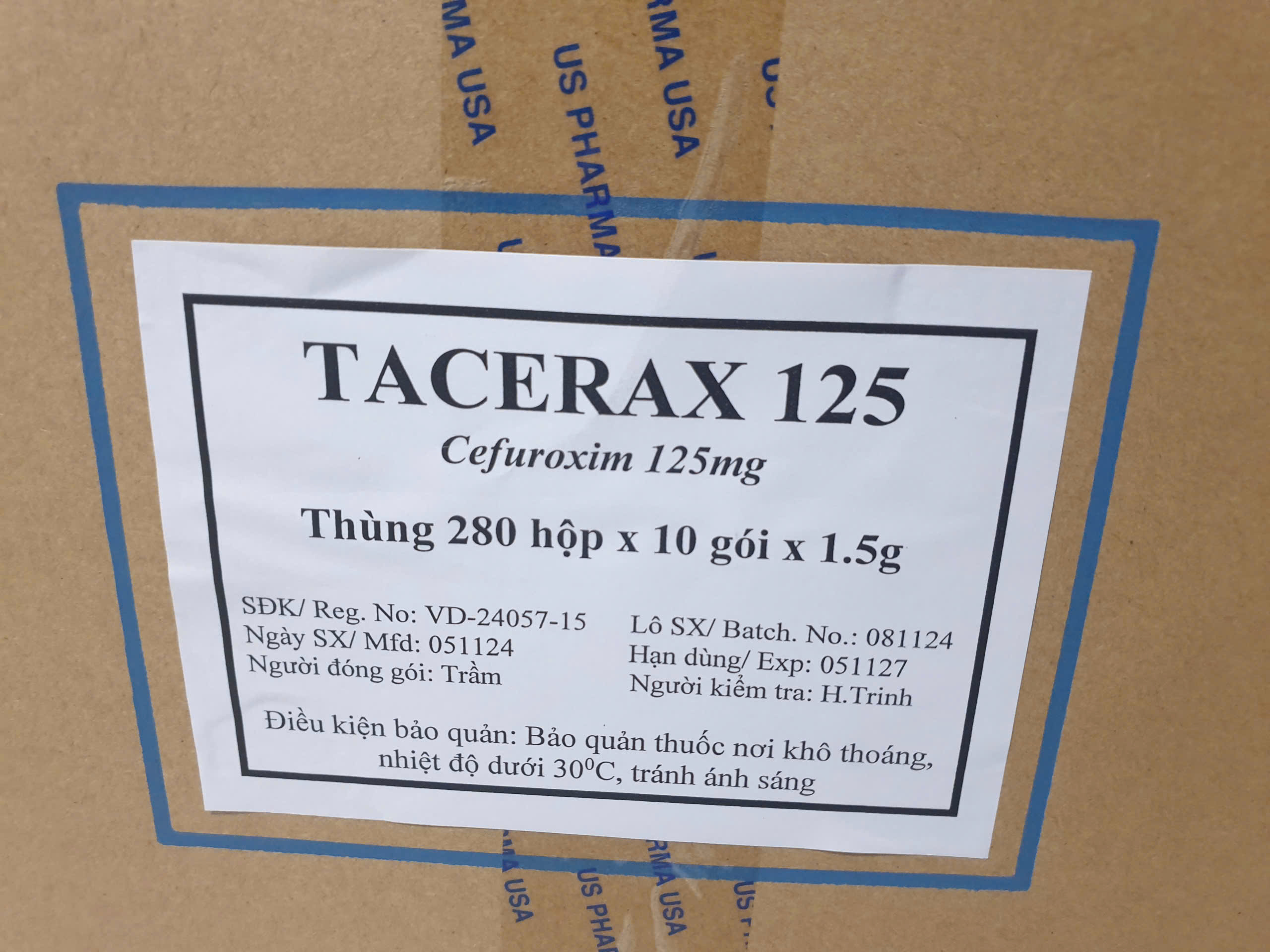Tacerax (Cefuroxim) 125mg US Pharma (H/10g)