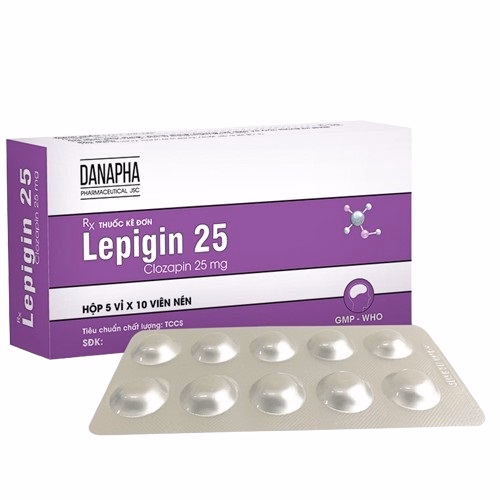 Lepigin 25 (Clozapin) Danapha (H/50v)