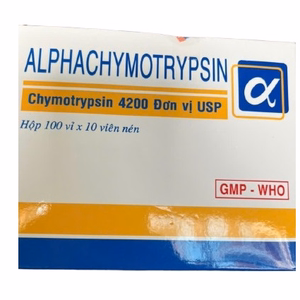 Alphachymotrypsin (Chymotrypsin 4200 IU) Usa-Nic (H/1000 Viên)
