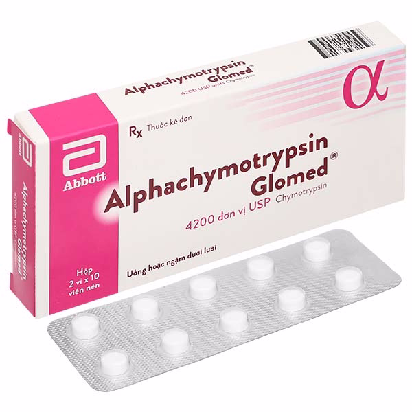 Alphachymotrypsin 4200 USP Glomed (H/20v)