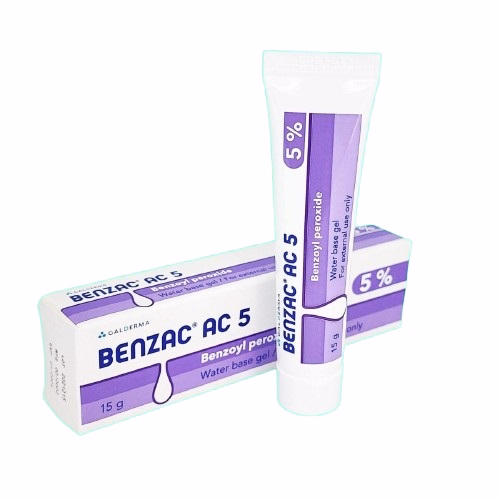 Benzac AC 5% (Benzoyl Peroxide) Galderma (Tuýp/15gr)