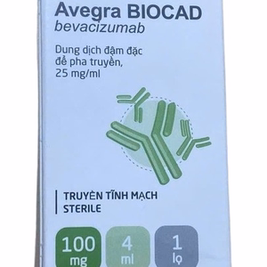 Avegra Biocad 100mg/4ml (Bevacizumab) Bocad Russia (H/ 1 Lọ)