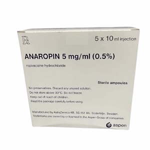 Anaropin 5mg/ml (Ropivacain) Aspen (H/5 ống tiêm/10ml)