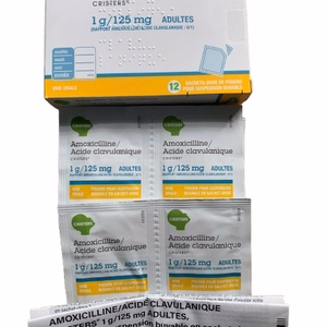 Amoxicilline/acide Clavulanique Cristers 1 g/125 mg Adultes (H/12 Gói)