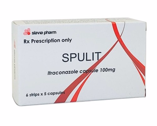 Spulit 100mg (Itraconazole) Slavia Pharm (H/6 Vỉ x 5 viên)
