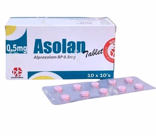 Asolan 0.5mg (Alprazolam) Duopharma (H/100v)