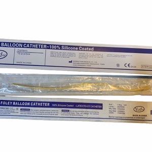 Dây thông tiểu 1 nhánh Foley Balloon Catheter 100% Silicone Coated (Hộp 10 dây)