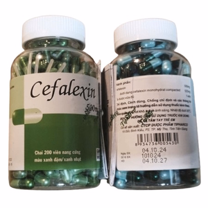 Cefalexin 500mg Tipharco (C/200v)
