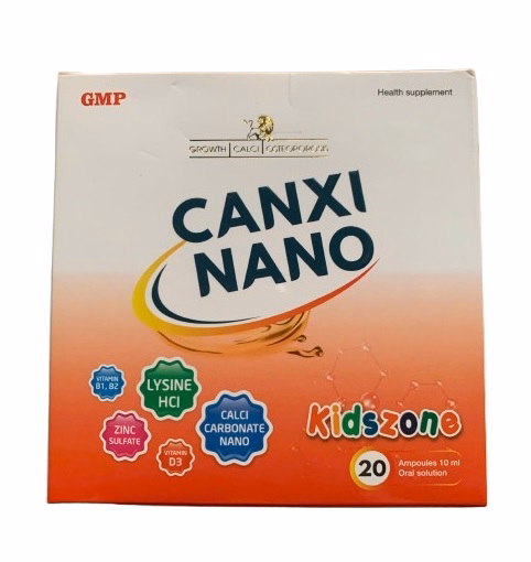 Siro Canxi Nano Mediphar (H/20 ống/10ml)